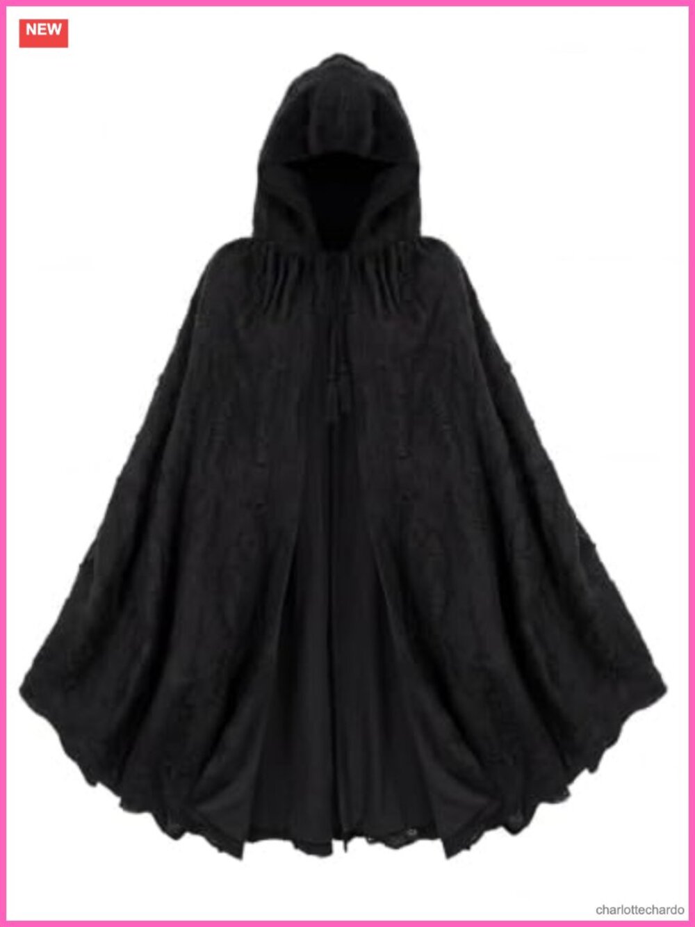 Tattered Grim Reaper Hooded Cloak Cape Halloween Costume Linen